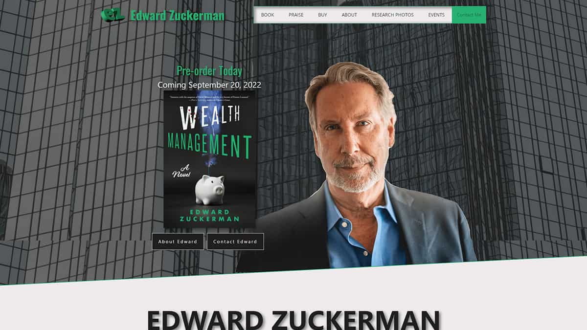 Image of EdwardZuckermanBooks.com Homepage